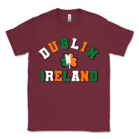 Burgundy dublİn ireland Classic Tee - MaliasSmallBusiness