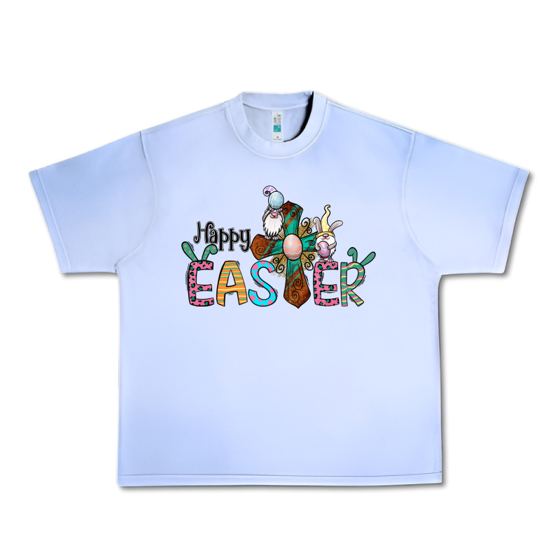 Cross Rabbit Gnomes Happy Easter Urban Heavy Tee by Jasminsmagicworld | Teevron