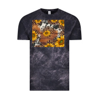 Cloud Black sunflowers cowhide leopard mousepad Vintage Tee - Jasminsmagicworld