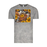 Cloud Rock sunflowers cowhide leopard mousepad Vintage Tee - Jasminsmagicworld