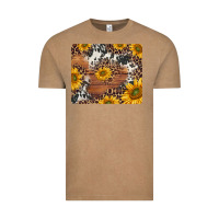 Vintage Coffee sunflowers cowhide leopard mousepad Vintage Tee - Jasminsmagicworld