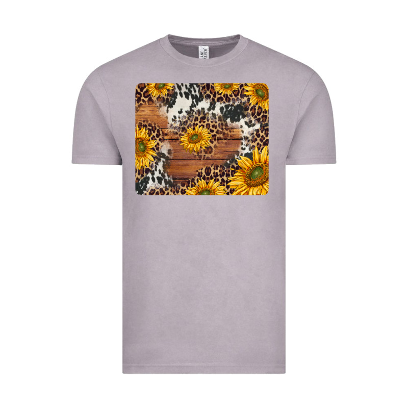 Sunflowers Cowhide Leopard Mousepad Vintage Tee by Jasminsmagicworld | Teevron