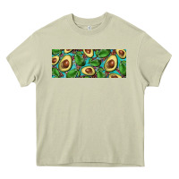 Mossy avacado with turquoise and leopard background 11 oz mug Heavy Core Tee - BarkalooDesign