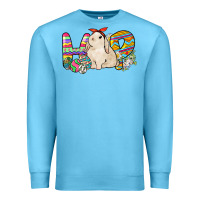 Ocean Blue Hop rabbit Premium Sweatshirt - NancyCooperArtShop