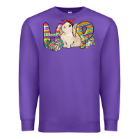Purple Hop rabbit Premium Sweatshirt - NancyCooperArtShop
