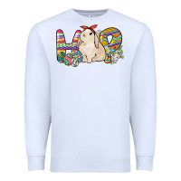 White Hop rabbit Premium Sweatshirt - NancyCooperArtShop