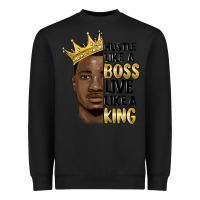 Black hustle like a boss live like a king malia Heavyweight Sweatshirt - MaliasSmallBusiness