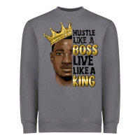 Storm hustle like a boss live like a king malia Heavyweight Sweatshirt - MaliasSmallBusiness