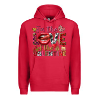 Cardinal For the love of the Valentine Premium Hoodie - HowdyJamesFarm