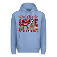 Colony Blue For the love of the Valentine Premium Hoodie - HowdyJamesFarm