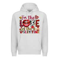 Dove Grey For the love of the Valentine Premium Hoodie - HowdyJamesFarm