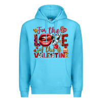 Ocean Blue For the love of the Valentine Premium Hoodie - HowdyJamesFarm