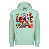 Seafoam For the love of the Valentine Premium Hoodie - HowdyJamesFarm