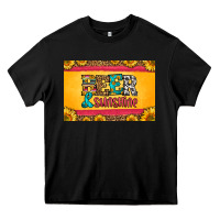 Black beer and sunshine skinny metal can holder Heavy Core Tee - HRA Design Shop