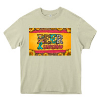 Mossy beer and sunshine skinny metal can holder Heavy Core Tee - HRA Design Shop