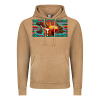 Vintage Camel texas and map with longhorn serape gemstone licanse plate Vintage Hoodie - Artiststas