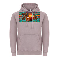 Vintage Zinc texas and map with longhorn serape gemstone licanse plate Vintage Hoodie - Artiststas