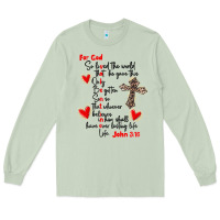 Matcha for god so loved the world Long Sleeve Tee - MaliasSmallBusiness
