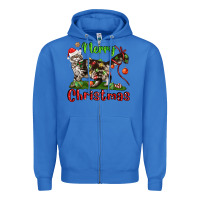 True Royal maine coon cat merry christmas Zipper Hoodie - LillyAllenDesigns
