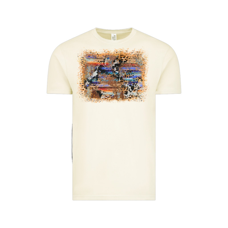 Aztec Leopard Cowhide Wood Western Background Vintage Tee by AdoDesignShop | Teevron