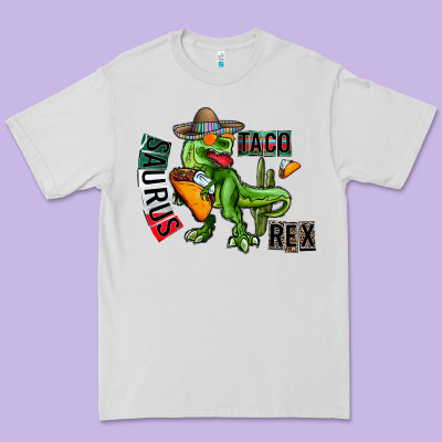 Taco Saurus Rex Premium Tee Designed By Cowhidedigitalart
