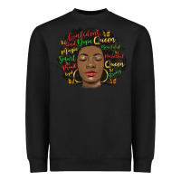 Black afro diva Heavyweight Sweatshirt - MaliasSmallBusiness