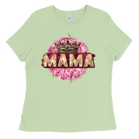 Matcha mama with round leopard Ladies Tee - Zillion Design Studio