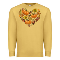 Antique Gold Fall Heart Premium Sweatshirt - texasbilliewilder
