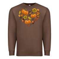 Chestnut Fall Heart Premium Sweatshirt - texasbilliewilder