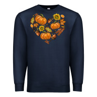 Navy Fall Heart Premium Sweatshirt - texasbilliewilder