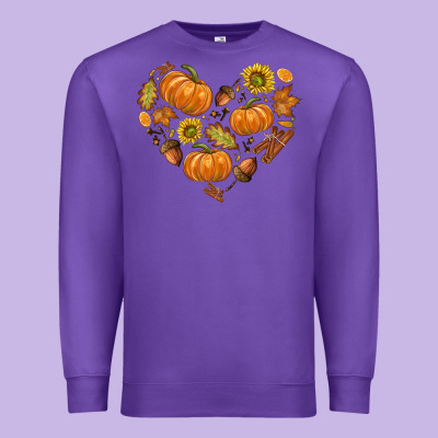 Fall Heart Premium Sweatshirt Designed By Texasbilliewilder