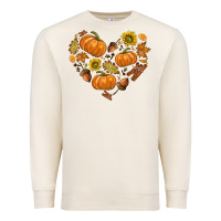 Sandshell Fall Heart Premium Sweatshirt - texasbilliewilder