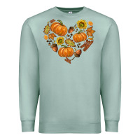 Seafoam Fall Heart Premium Sweatshirt - texasbilliewilder