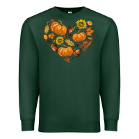 Sports Green Fall Heart Premium Sweatshirt - texasbilliewilder