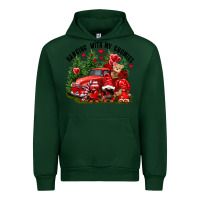 Forest Green Valentine's Day hanging with my gnomies Urban Hoodie - FaDigitalArtStudio