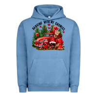 Pigment Pebble Blue Valentine's Day hanging with my gnomies Urban Hoodie - FaDigitalArtStudio