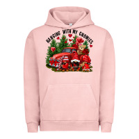 Pigment Salmon Valentine's Day hanging with my gnomies Urban Hoodie - FaDigitalArtStudio