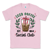 Bubblegum Pink iced coffee social club Classic Tee - MaliasSmallBusiness