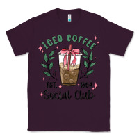 Plum iced coffee social club Classic Tee - MaliasSmallBusiness