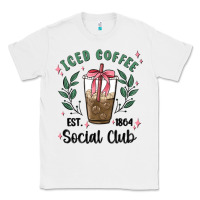 White iced coffee social club Classic Tee - MaliasSmallBusiness