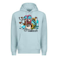 Blue Mist nurse life western sunflower gemstone nurse Premium Hoodie - JahusDesignShop