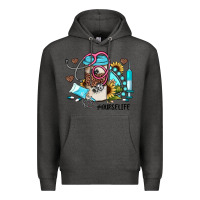 Charcoal Heather nurse life western sunflower gemstone nurse Premium Hoodie - JahusDesignShop