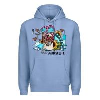 Colony Blue nurse life western sunflower gemstone nurse Premium Hoodie - JahusDesignShop