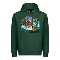 Sports Green nurse life western sunflower gemstone nurse Premium Hoodie - JahusDesignShop