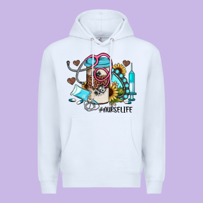 Nurse Life Western Sunflower Gemstone Nurse Premium Hoodie Designed By Jahusdesignshop