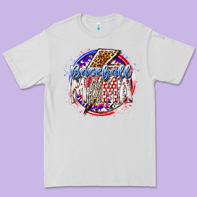 Baseball Mama Premium Tee Designed By Racoondesign