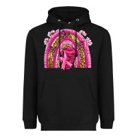 Black breast cancer rainbow Heavyweight Hoodie - NancyCooperArtShop