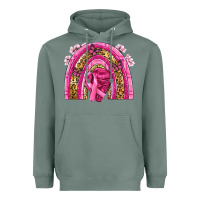 Sage breast cancer rainbow Heavyweight Hoodie - NancyCooperArtShop