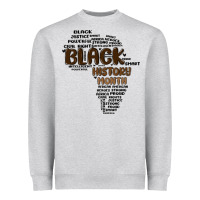 Heather Grey black history month Heavyweight Sweatshirt - MaliasSmallBusiness