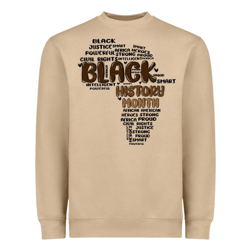 Black History Month Heavyweight Sweatshirt by MaliasSmallBusiness | Teevron